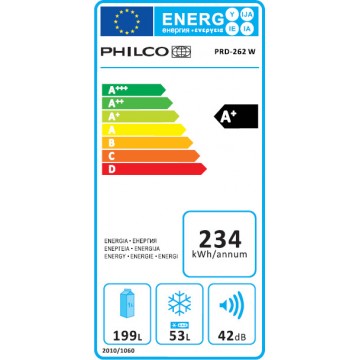 Philco Ψυγείο Δίπορτο PRD-262W (257Lt A+) Philco Ψυγείο Δίπορτο PRD-262W (257Lt A+)